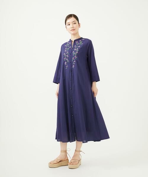 Sybilla / シビラ ロング・マキシ丈ワンピース | 【INDIA】フラワー刺繍ドレス | 詳細1