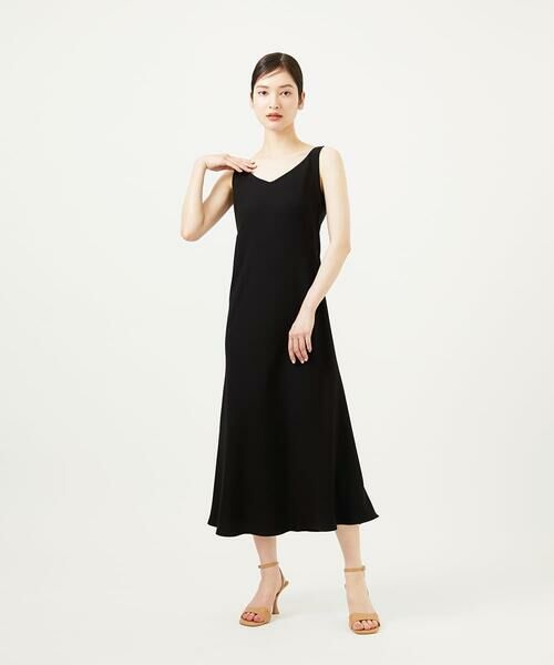 Sybilla/シビラ Vネックロングドレス ブラック M Sybilla/シビラ Vネックロングドレス ブラック M