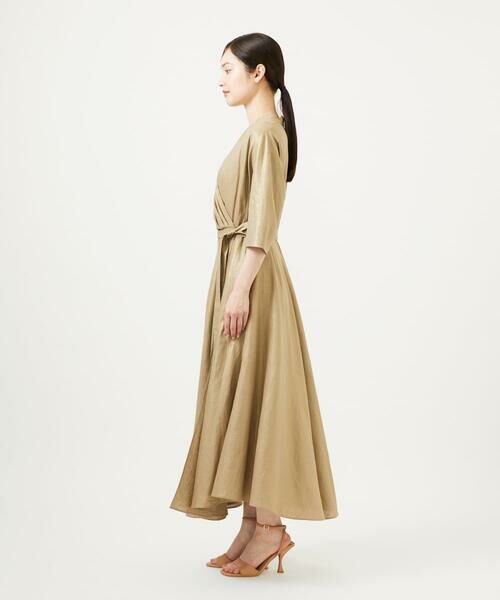 Sybilla / シビラ ロング・マキシ丈ワンピース | 【メディア着用】メタリックリネンカシュクールドレス | 詳細2