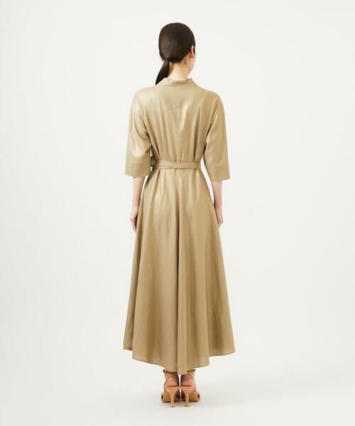 Sybilla / シビラ ロング・マキシ丈ワンピース | 【メディア着用】メタリックリネンカシュクールドレス | 詳細3