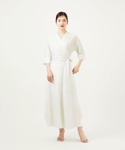 Sybilla / シビラ ロング・マキシ丈ワンピース | 【メディア着用】メタリックリネンカシュクールドレス | 詳細10