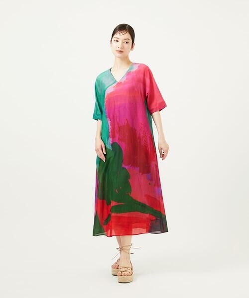 Sybilla / シビラ ロング・マキシ丈ワンピース | アートプリントドレス | 詳細1