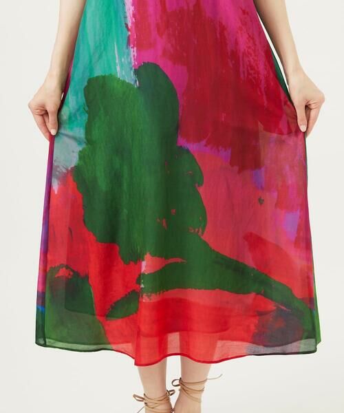 Sybilla / シビラ ロング・マキシ丈ワンピース | アートプリントドレス | 詳細10