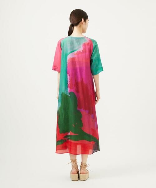Sybilla / シビラ ロング・マキシ丈ワンピース | アートプリントドレス | 詳細5