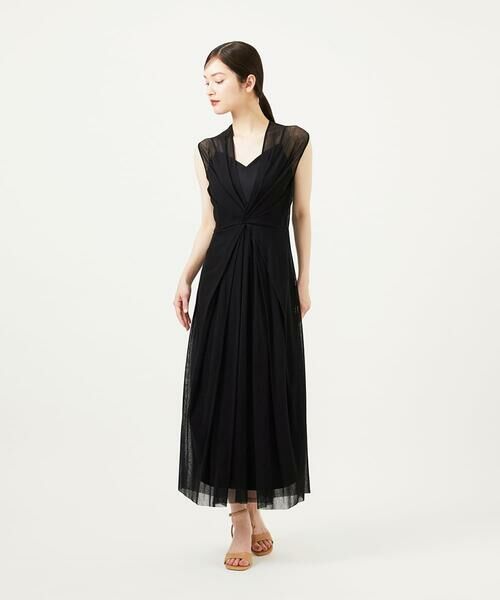 Sybilla/シビラ コットンチュールドレス ブラック M Sybilla/シビラ コットンチュールドレス ブラック M