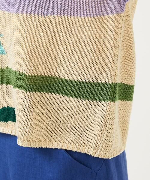 Sybilla / シビラ ニット・セーター | ハンドペイント柄プルオーバー | 詳細6