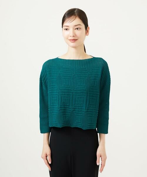 Sybilla / シビラ ニット・セーター | ペーパーヤーンジオメトリックプルオーバー | 詳細1