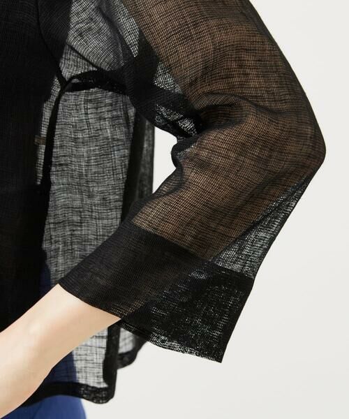 Sybilla / シビラ ノーカラージャケット | リネンカラミシアージャケット | 詳細8