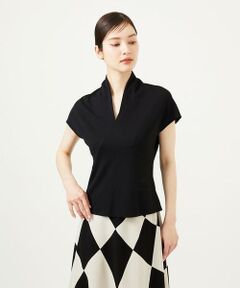 Sybilla / シビラ カットソー | Vネック梨地カットソー