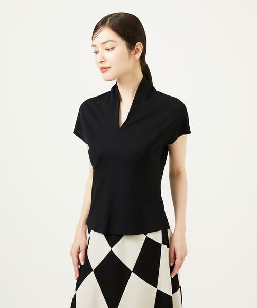 Sybilla / シビラ カットソー | Vネック梨地カットソー | 詳細1