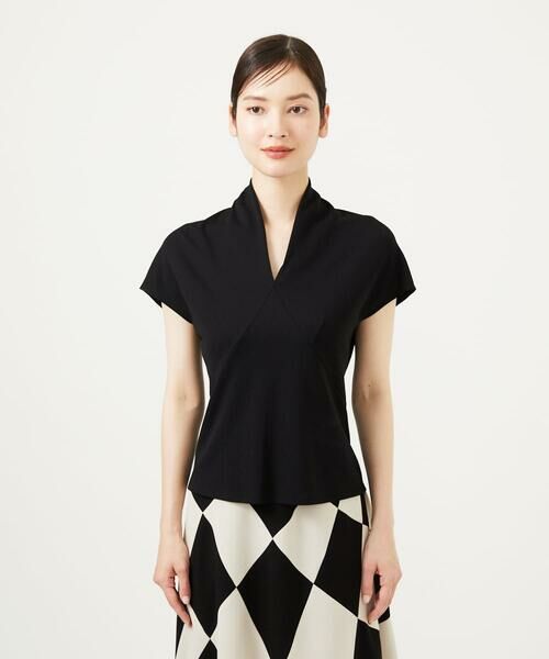 Sybilla / シビラ カットソー | Vネック梨地カットソー | 詳細2