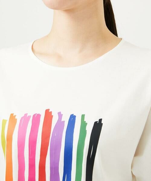 Sybilla / シビラ カットソー | レインボーストライププリントTシャツ | 詳細4