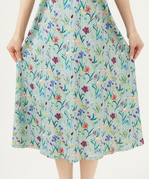 Sybilla / シビラ ロング・マキシ丈ワンピース | フラワーガーデンプリントジャージードレス | 詳細3