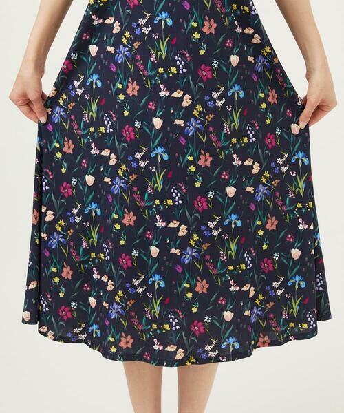 Sybilla / シビラ ロング・マキシ丈ワンピース | フラワーガーデンプリントジャージードレス | 詳細12