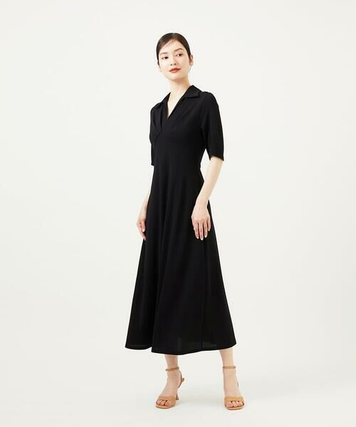Sybilla / シビラ ロング・マキシ丈ワンピース | スキッパー梨地ジャージードレス | 詳細1