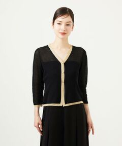Sybilla / シビラ カーディガン・ボレロ | ゴールドトリミングカーディガン