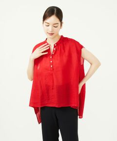 Sybilla / シビラ シャツ・ブラウス | リネンローンボタンデザインブラウス