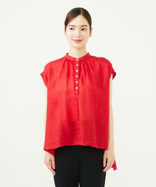Sybilla / シビラ シャツ・ブラウス | リネンローンボタンデザインブラウス | 詳細2