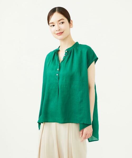 Sybilla / シビラ シャツ・ブラウス | リネンローンボタンデザインブラウス | 詳細12