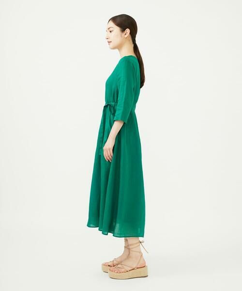 Sybilla / シビラ ロング・マキシ丈ワンピース | リネンローンボタンデザインドレス | 詳細3