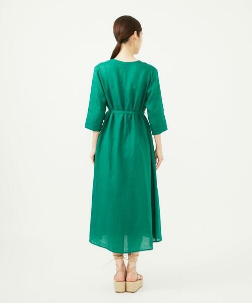 Sybilla / シビラ ロング・マキシ丈ワンピース | リネンローンボタンデザインドレス | 詳細4