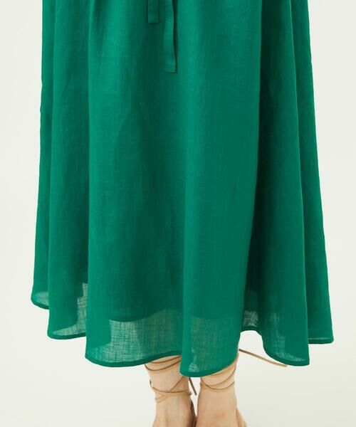 Sybilla / シビラ ロング・マキシ丈ワンピース | リネンローンボタンデザインドレス | 詳細9