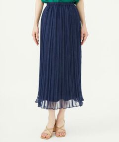 Sybilla / シビラ ロング・マキシ丈スカート | 転写デニムプリーツスカート