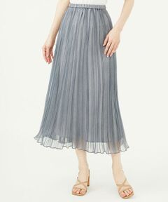 Sybilla / シビラ ロング・マキシ丈スカート | 転写デニムプリーツスカート