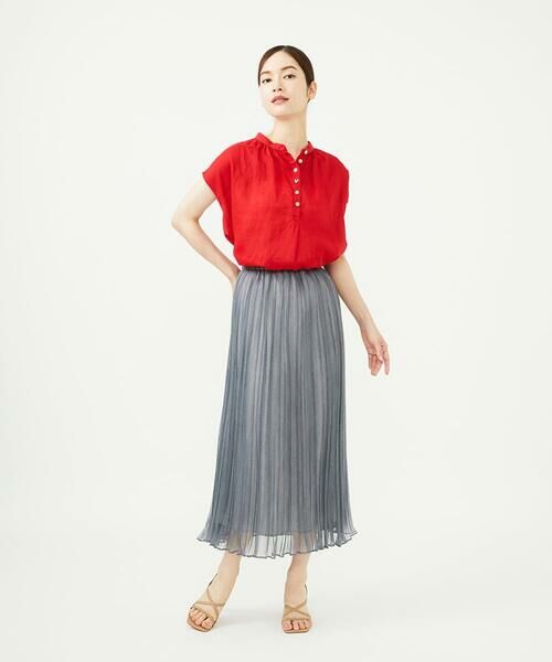 Sybilla / シビラ ロング・マキシ丈スカート | 転写デニムプリーツスカート | 詳細10