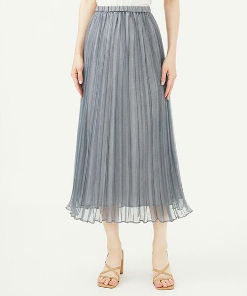 Sybilla / シビラ ロング・マキシ丈スカート | 転写デニムプリーツスカート | 詳細9