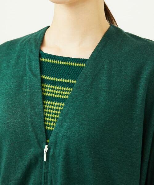 Sybilla / シビラ カーディガン・ボレロ | ジップアップリネンカーディガン | 詳細4