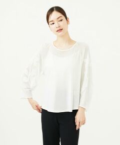 Sybilla / シビラ カットソー | フラワーチュールスリーブカットソー