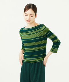 Sybilla / シビラ カットソー | ボーダージャカードカットソー