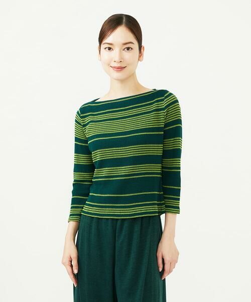 Sybilla / シビラ カットソー | ボーダージャカードカットソー | 詳細1