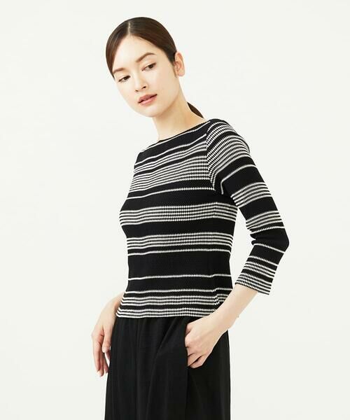 Sybilla / シビラ カットソー | ボーダージャカードカットソー | 詳細3