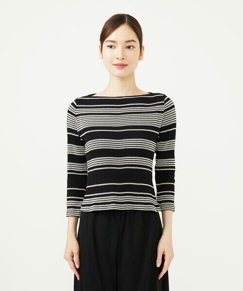 Sybilla / シビラ カットソー | ボーダージャカードカットソー | 詳細4