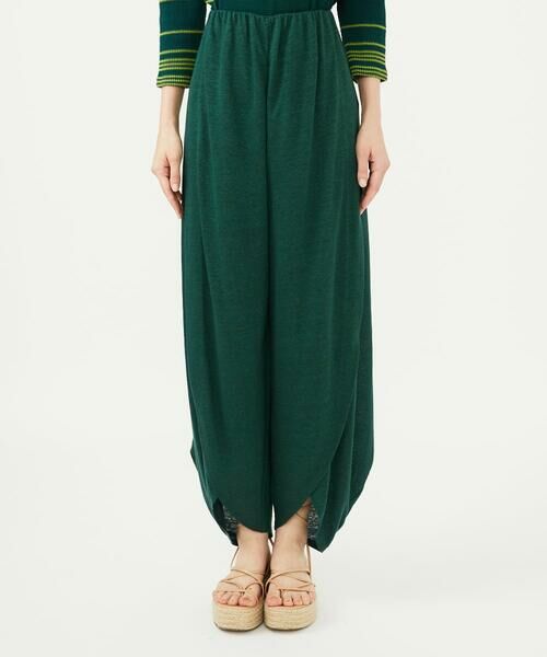 Sybilla / シビラ ショート・ハーフ・半端丈パンツ | リネンジャージーラップパンツ | 詳細1