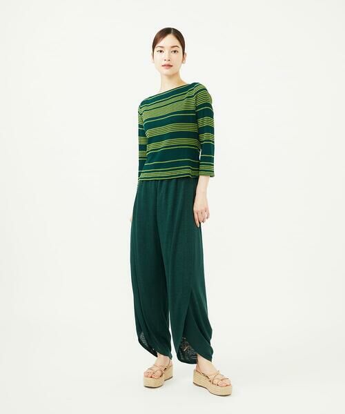 Sybilla / シビラ ショート・ハーフ・半端丈パンツ | リネンジャージーラップパンツ | 詳細9