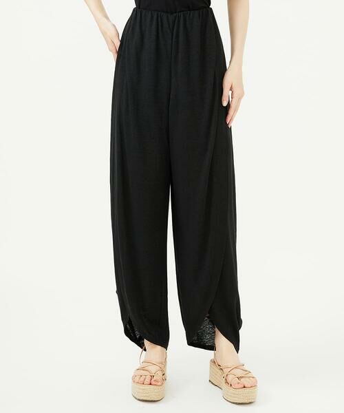 Sybilla / シビラ ショート・ハーフ・半端丈パンツ | リネンジャージーラップパンツ | 詳細10