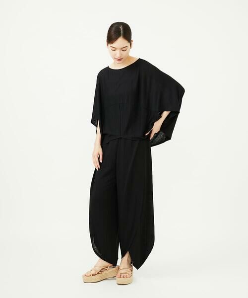 Sybilla / シビラ ショート・ハーフ・半端丈パンツ | リネンジャージーラップパンツ | 詳細12