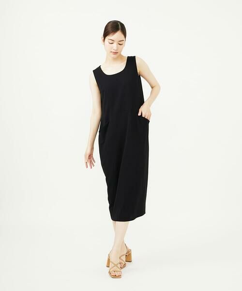 Sybilla / シビラ ロング・マキシ丈ワンピース | コクーン梨地ジャージードレス | 詳細1