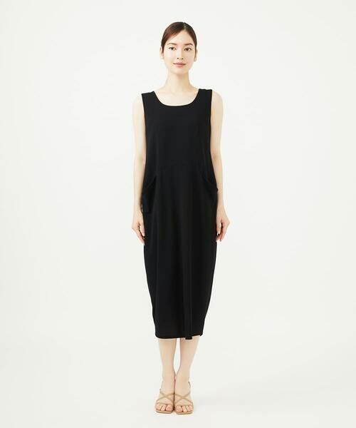 Sybilla / シビラ ロング・マキシ丈ワンピース | コクーン梨地ジャージードレス | 詳細2