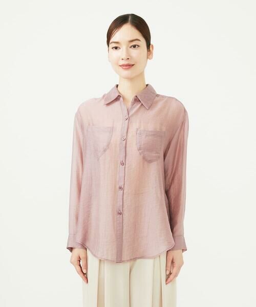 Sybilla / シビラ シャツ・ブラウス | ポケットデザインシアーシャツ | 詳細1