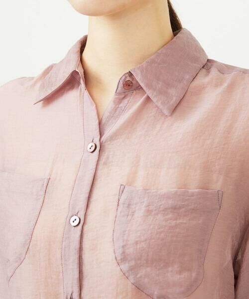 Sybilla / シビラ シャツ・ブラウス | ポケットデザインシアーシャツ | 詳細4