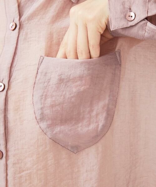 Sybilla / シビラ シャツ・ブラウス | ポケットデザインシアーシャツ | 詳細5