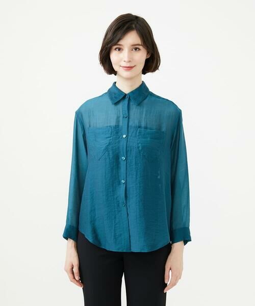 Sybilla / シビラ シャツ・ブラウス | ポケットデザインシアーシャツ | 詳細4