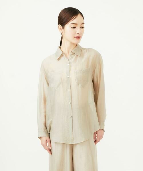 Sybilla / シビラ シャツ・ブラウス | ポケットデザインシアーシャツ | 詳細13