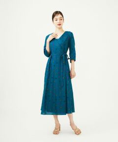 Sybilla / シビラ ロング・マキシ丈ワンピース | アスタリスク刺繍ラップドレス