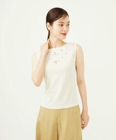 Sybilla / シビラ ニット・セーター | アイレットノースリーブプルオーバー