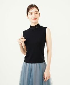 Sybilla / シビラ ニット・セーター | レースハイネックプルオーバー